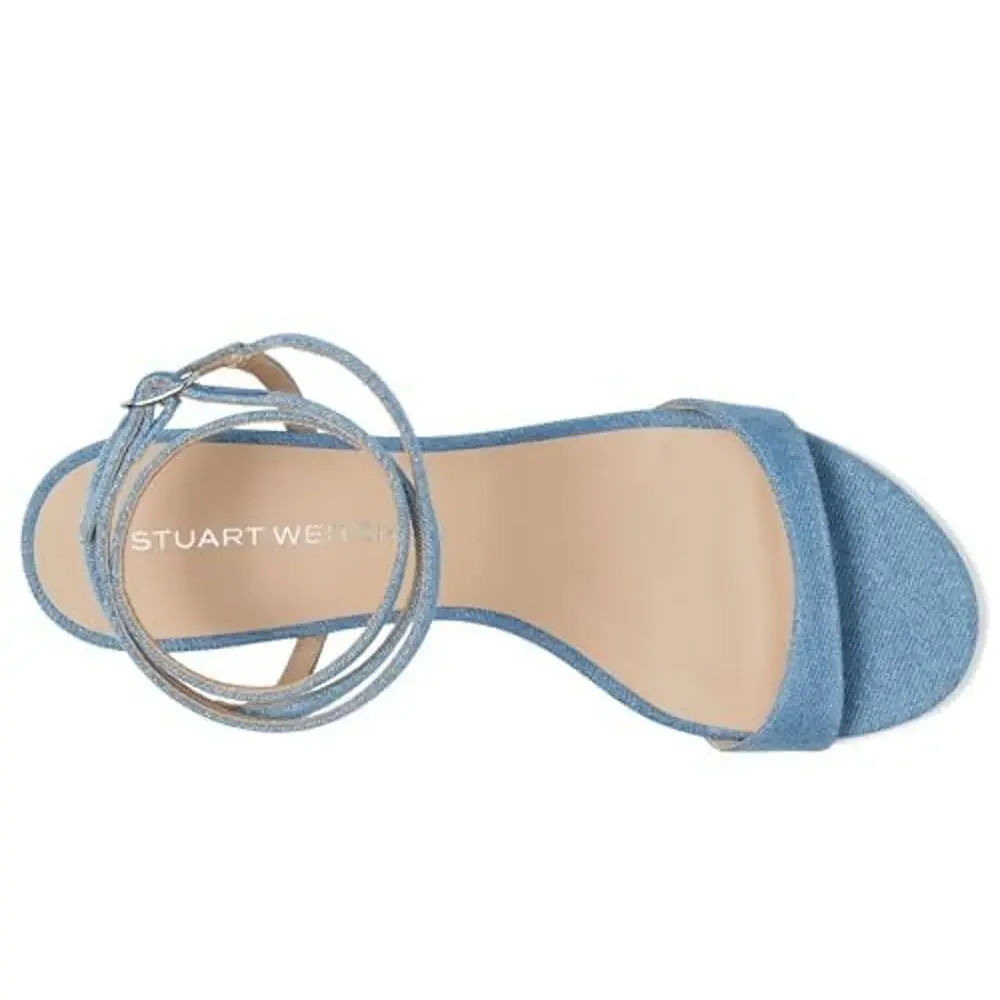 STUART WEITZMAN WOMENS NUDIST WRAP 50 WASHED 10.5 MEDIUM